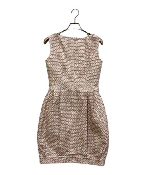 Rene（ルネ）Rene (ルネ) ノースリーブツイードワンピース ホワイト サイズ:SIZE　36の古着・服飾アイテム