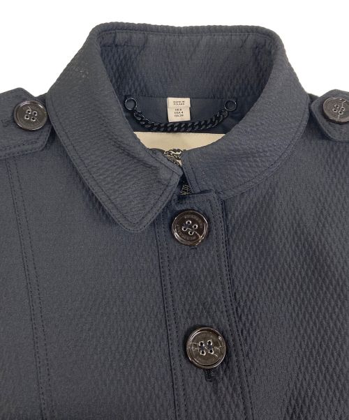 BURBERRY LONDON（バーバリーロンドン）BURBERRY LONDON (バーバリーロンドン) ウエストギャザーコート ブラック サイズ:38の古着・服飾アイテム