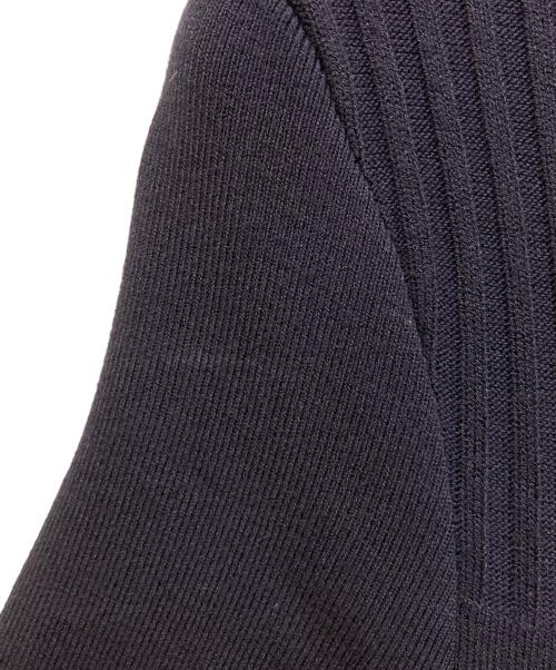 anuans（アニュアンス）anuans (アニュアンス) ボトルネックシアーニットワンピース ネイビー サイズ:SIZE Freeの古着・服飾アイテム