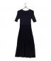 anuans（アニュアンス）の古着「ボトルネックシアーニットワンピース」｜ネイビー