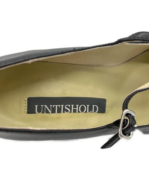UNTISHOLD（アンチショルド）UNTISHOLD (アンチショルド) Jane ストラップパンプス ブラック サイズ:38の古着・服飾アイテム