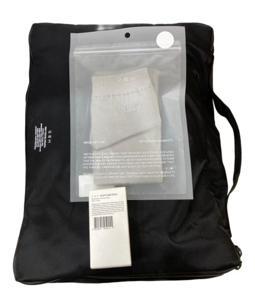 GBH（ジーエイチビー）GBH (ジーエイチビー) レインブーツ ブラック サイズ:25㎝の古着・服飾アイテム