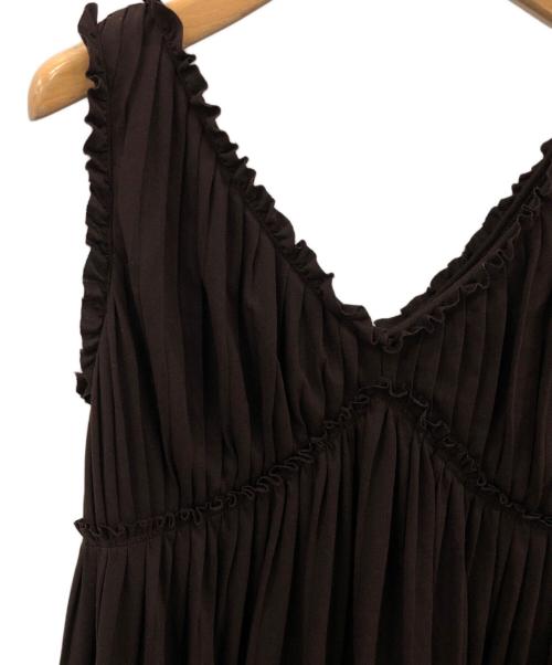 HER LIP TO（ハーリップトゥ）Her lip to (ハーリップトゥ) Must Have Summer Dress ブラウン サイズ:Sの古着・服飾アイテム