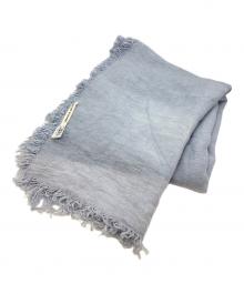 ASAUCE MELER（アソースメレ）の古着「大判リネンストール」｜ブルー