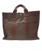 HERMESエルメス）の古着「トートバッグ/エールラインGM」｜ブラウン