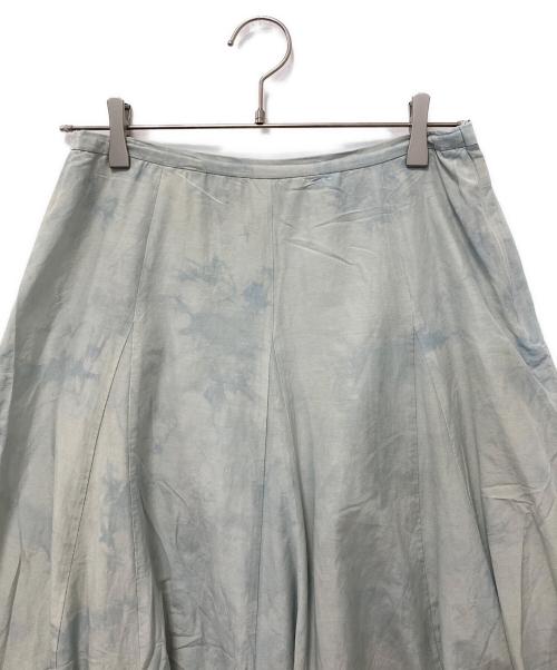 SLOW 23区（スロー23ク）SLOW 23区 (スロー23ク) タイダイ柄フレアスカート ライトブルー サイズ:SIZE 38の古着・服飾アイテム