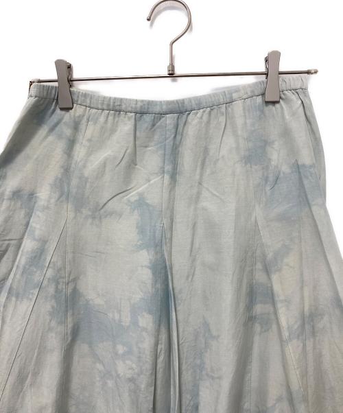 SLOW 23区（スロー23ク）SLOW 23区 (スロー23ク) タイダイ柄フレアスカート ライトブルー サイズ:SIZE 38の古着・服飾アイテム