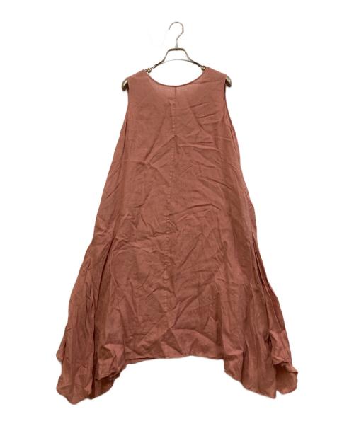 23区（ニジュウサンク）23区 (ニジュウサンク) LIBECO フレアワンピース ピンク サイズ:SIZE 38の古着・服飾アイテム