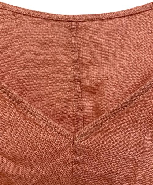 23区（ニジュウサンク）23区 (ニジュウサンク) LIBECO フレアワンピース ピンク サイズ:SIZE 38の古着・服飾アイテム