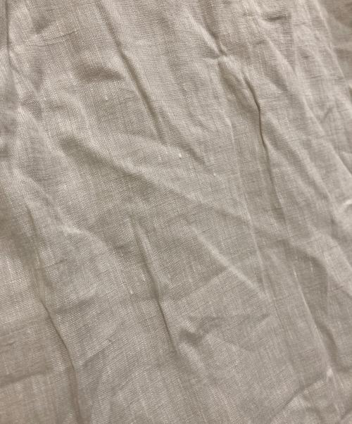 GALERIE VIE（ギャルリーヴィー）GALERIE VIE (ギャルリーヴィー) リネンポプリン サファリシャツワンピース ライトグレー サイズ:36の古着・服飾アイテム