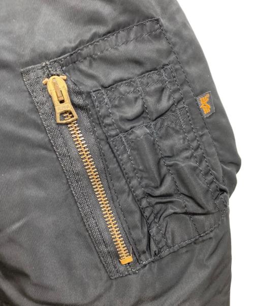 ALPHA（アルファ）ALPHA (アルファ) NEW YORK FILM ACADEMY MA-1ジャケット ブラック サイズ:XLの古着・服飾アイテム