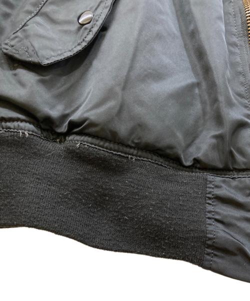 ALPHA（アルファ）ALPHA (アルファ) NEW YORK FILM ACADEMY MA-1ジャケット ブラック サイズ:XLの古着・服飾アイテム