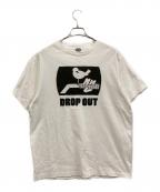 TATTOO STUDIO YAMADAタトゥースタジオヤマダ）の古着「DROP OUT Tシャツ」｜ホワイト