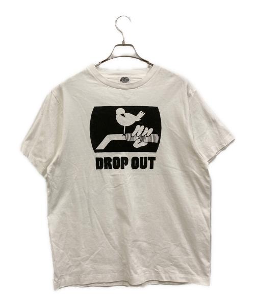 TATTOO STUDIO YAMADA（タトゥースタジオヤマダ）TATTOO STUDIO YAMADA (タトゥースタジオヤマダ) DROP OUT Tシャツ ホワイト サイズ:Lの古着・服飾アイテム