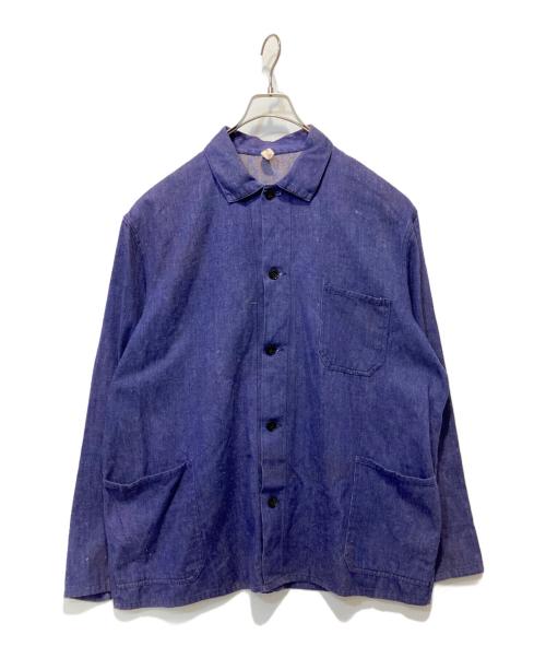 EURO VINTAGE（ユーロヴィンテージ）EURO VINTAGE (ユーロヴィンテージ) フレンチワークジャケット ネイビー サイズ:54の古着・服飾アイテム