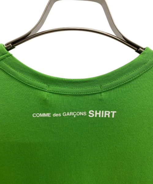 COMME des GARCONS SHIRT（コムデギャルソンシャツ）COMME des GARCONS SHIRT (コムデギャルソンシャツ) クルーネックTシャツ グリーン サイズ:S 未使用品の古着・服飾アイテム