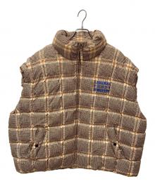 Liberal youth ministry（リベラルユースミニストリー）の古着「チェックパデッドベスト 7842257504」｜ベージュ