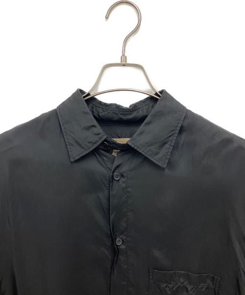 Y's BANG ON!（ワイズバングオン！）Y's BANG ON! (ワイズバングオン！) ロングキュプラシャツ ブラック サイズ:2の古着・服飾アイテム