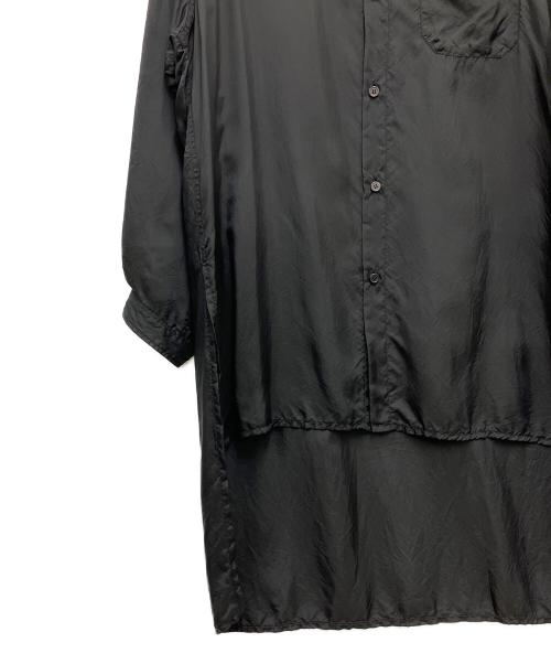 Y's BANG ON!（ワイズバングオン！）Y's BANG ON! (ワイズバングオン！) ロングキュプラシャツ ブラック サイズ:2の古着・服飾アイテム