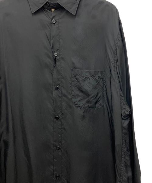 Y's BANG ON!（ワイズバングオン！）Y's BANG ON! (ワイズバングオン！) ロングキュプラシャツ ブラック サイズ:2の古着・服飾アイテム