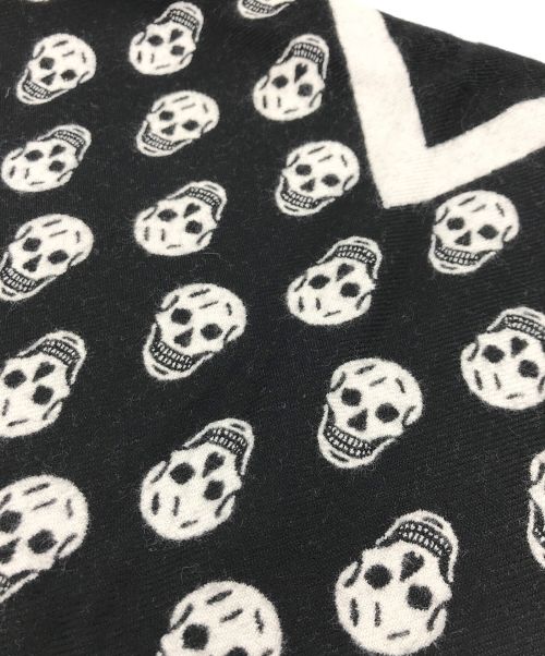 ALEXANDER McQUEEN（アレキサンダーマックイーン）ALEXANDER McQUEEN (アレキサンダーマックイーン) スカルプリントウールマフラー サイズ:表記なしの古着・服飾アイテム