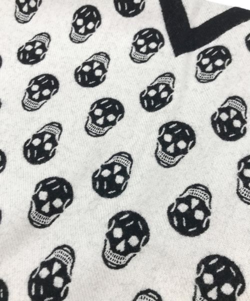 ALEXANDER McQUEEN（アレキサンダーマックイーン）ALEXANDER McQUEEN (アレキサンダーマックイーン) スカルプリントウールマフラー サイズ:表記なしの古着・服飾アイテム