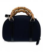 GUCCIグッチ）の古着「バンブー2WAYショルダーバッグ」｜ブラック