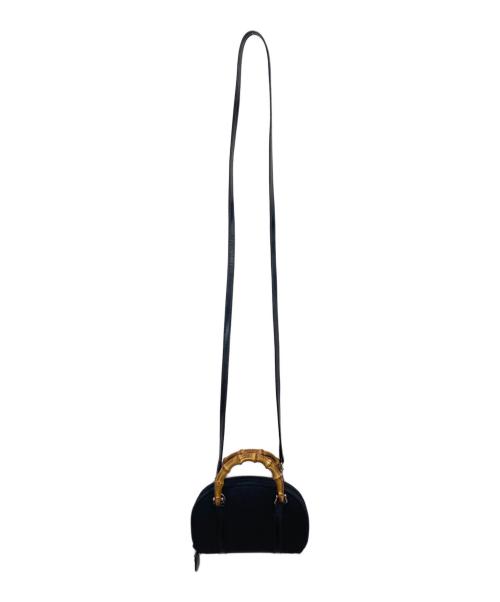 GUCCI（グッチ）GUCCI (グッチ) バンブー2WAYショルダーバッグ ブラックの古着・服飾アイテム