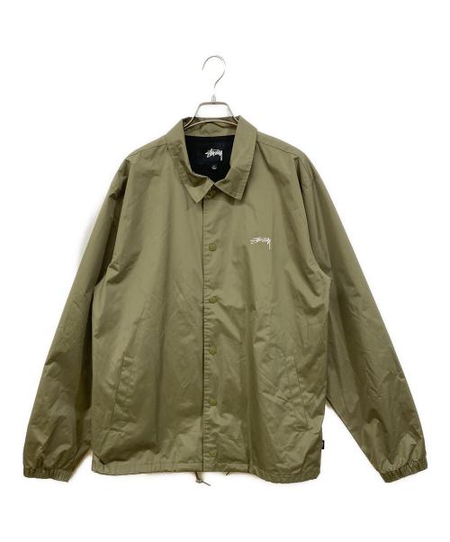 stussy（ステューシー）stussy (ステューシー) CRUIZE COACH JACKET カーキ サイズ:Lの古着・服飾アイテム