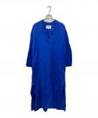 ENFOLDエンフォルド）の古着「リネンスキッパーワンピース」｜ブルー