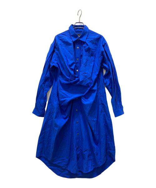 Millanni（ミランニ）Millanni (ミランニ) スクイーズシャツワンピース ブルー サイズ:FREEの古着・服飾アイテム