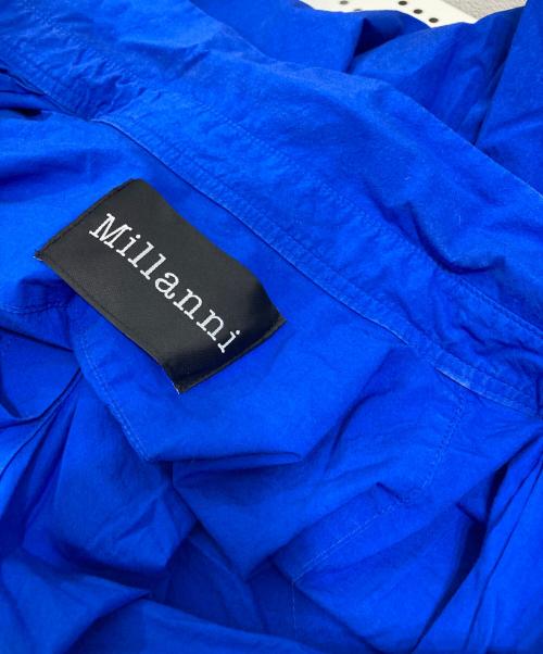 Millanni（ミランニ）Millanni (ミランニ) スクイーズシャツワンピース ブルー サイズ:FREEの古着・服飾アイテム