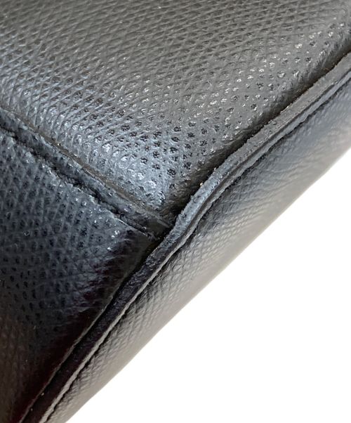 AULENTTI（オウレンティ）AULENTTI (オウレンティ) レザー2WAYショルダーバッグ ブラックの古着・服飾アイテム