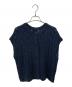 WALANCE（ワランス）の古着「2WAYデザイン編みニットプルオーバー カーディガン」｜ネイビー