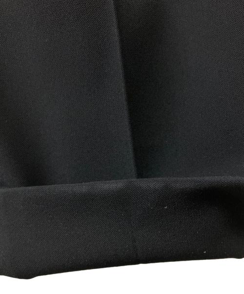 ESSEN .LAUTREAMONT（エッセン.ロートレアモン）ESSEN .LAUTREAMONT (エッセン.ロートレアモン) エステルダブルクロス タックテーパードパンツ ブラック サイズ:38の古着・服飾アイテム