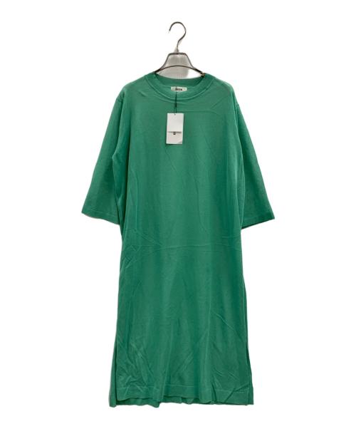ZUCCA（ズッカ）ZUCCA (ズッカ) ZUCCA　シアーニットワンピース グリーン サイズ:M 未使用品の古着・服飾アイテム