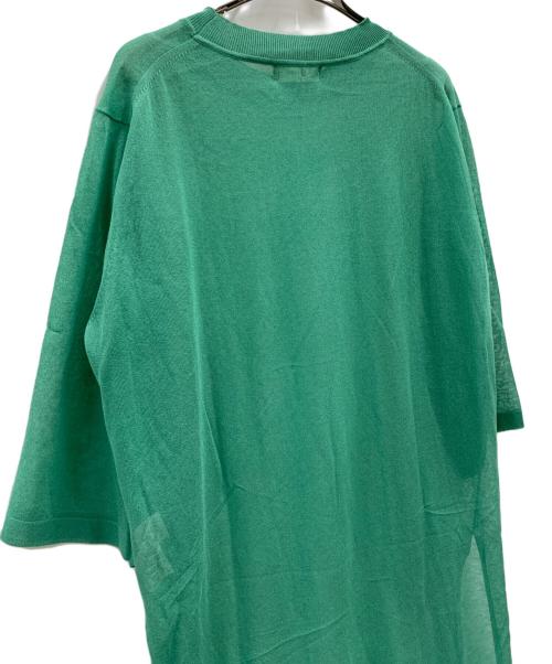 ZUCCA（ズッカ）ZUCCA (ズッカ) ZUCCA　シアーニットワンピース グリーン サイズ:M 未使用品の古着・服飾アイテム