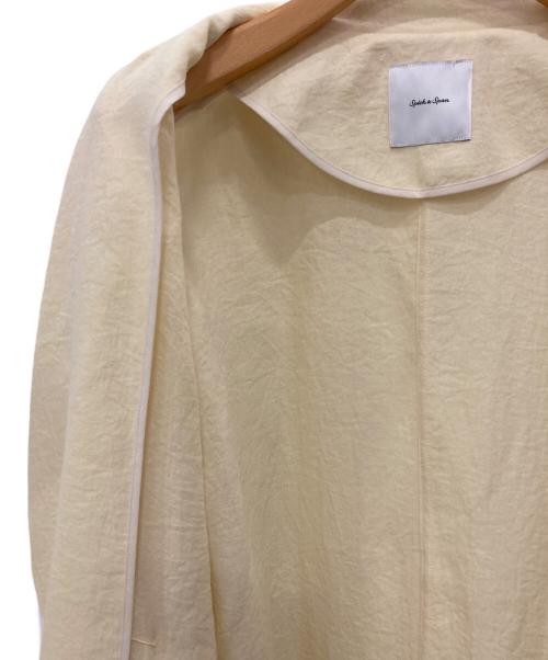 Spick and Span（スピックアンドスパン）Spick and Span (スピックアンドスパン) ビッグカラーガウンコート イエロー サイズ:36の古着・服飾アイテム