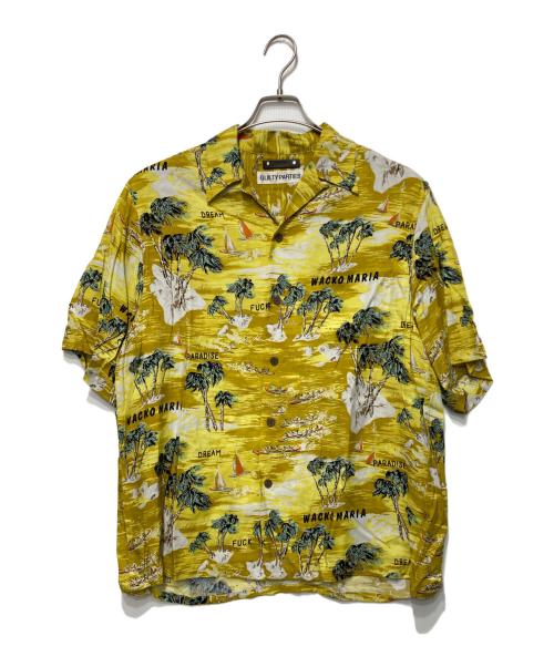 WACKO MARIA（ワコマリア）WACKO MARIA (ワコマリア) MINEDENIM (マインデニム) RAYON HAWAIIAN SHIRT マスタード サイズ:Mの古着・服飾アイテム