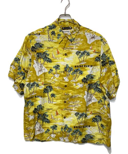 WACKO MARIA（ワコマリア）WACKO MARIA (ワコマリア) MINEDENIM (マインデニム) RAYON HAWAIIAN SHIRT マスタード サイズ:Mの古着・服飾アイテム