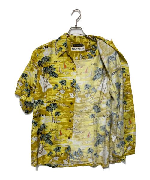 WACKO MARIA（ワコマリア）WACKO MARIA (ワコマリア) MINEDENIM (マインデニム) RAYON HAWAIIAN SHIRT マスタード サイズ:Mの古着・服飾アイテム