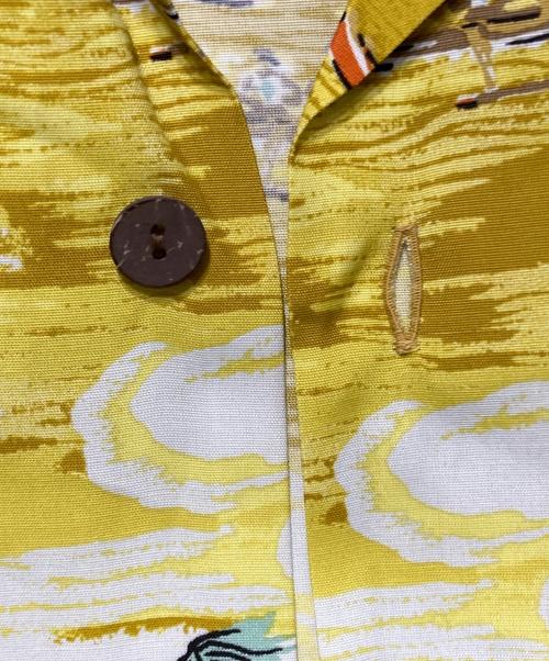 WACKO MARIA（ワコマリア）WACKO MARIA (ワコマリア) MINEDENIM (マインデニム) RAYON HAWAIIAN SHIRT マスタード サイズ:Mの古着・服飾アイテム