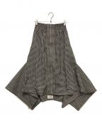 beautiful peopleビューティフルピープル）の古着「2wayフィッシュテールスカート」｜ブラック