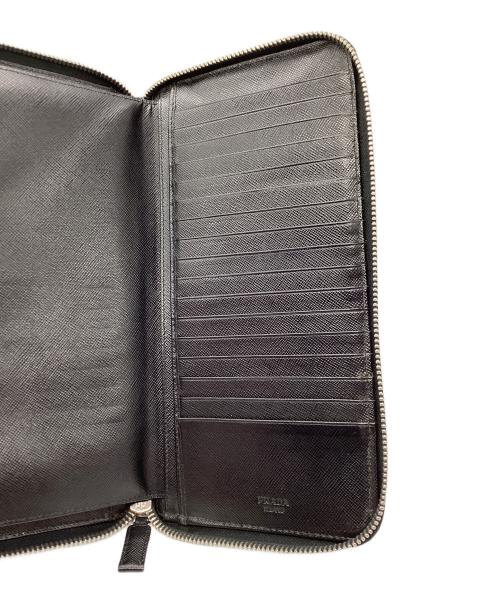 PRADA（プラダ）PRADA (プラダ) PRADA オーガナイザーウォレット ブラックの古着・服飾アイテム