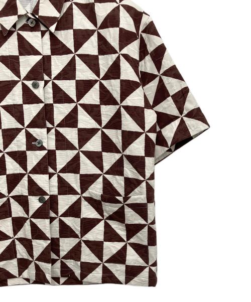 6(ROKU) BEAUTY&YOUTH（ロク ビューティーアンドユース）6(ROKU) BEAUTY&YOUTH (ロク ビューティーアンドユース) KIKAGAKU PRINT SHIRT ブラウン サイズ:Freeの古着・服飾アイテム