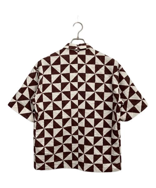 6(ROKU) BEAUTY&YOUTH（ロク ビューティーアンドユース）6(ROKU) BEAUTY&YOUTH (ロク ビューティーアンドユース) KIKAGAKU PRINT SHIRT ブラウン サイズ:Freeの古着・服飾アイテム