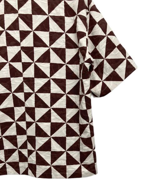 6(ROKU) BEAUTY&YOUTH（ロク ビューティーアンドユース）6(ROKU) BEAUTY&YOUTH (ロク ビューティーアンドユース) KIKAGAKU PRINT SHIRT ブラウン サイズ:Freeの古着・服飾アイテム
