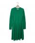 J.W.ANDERSON（ジェイダブリューアンダーソン）の古着「スカラップヘムニットワンピース」｜グリーン