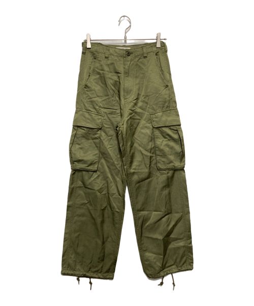 MACPHEE（マカフィー）MACPHEE (マカフィー) コットンレーヨンモールスキン カーゴパンツ オリーブ サイズ:SIZE34の古着・服飾アイテム