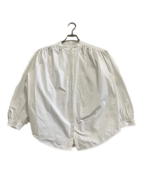 JIL SANDER（ジルサンダー）JIL SANDER (ジルサンダー) バンドカラーシャツ ホワイト サイズ:36の古着・服飾アイテム